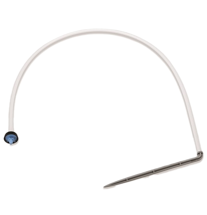 Toro Drip 2 Lph Pressure Comp Anti Leak ***40cm**** White Tube 3mm & Grey Elbow Stake