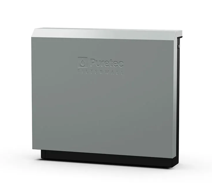 Puretec Filterwall F5-cc - Freestanding Whole House Filtration System 55l/min With Plumbed Bypass - Mineral Grey-colour
