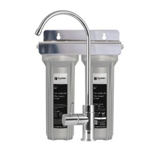 Puretec Filter Dual U/sink Tw1/pl Complete Kit 1 Mic Sed - 0.5 Mic Carbon - W/plv Valve. Tw1/pl