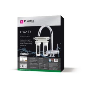 Puretec Ultra Violet Dual Under Sink System Mixer And Filter Pack W/tripla-t4 Mixer Esr2-t4